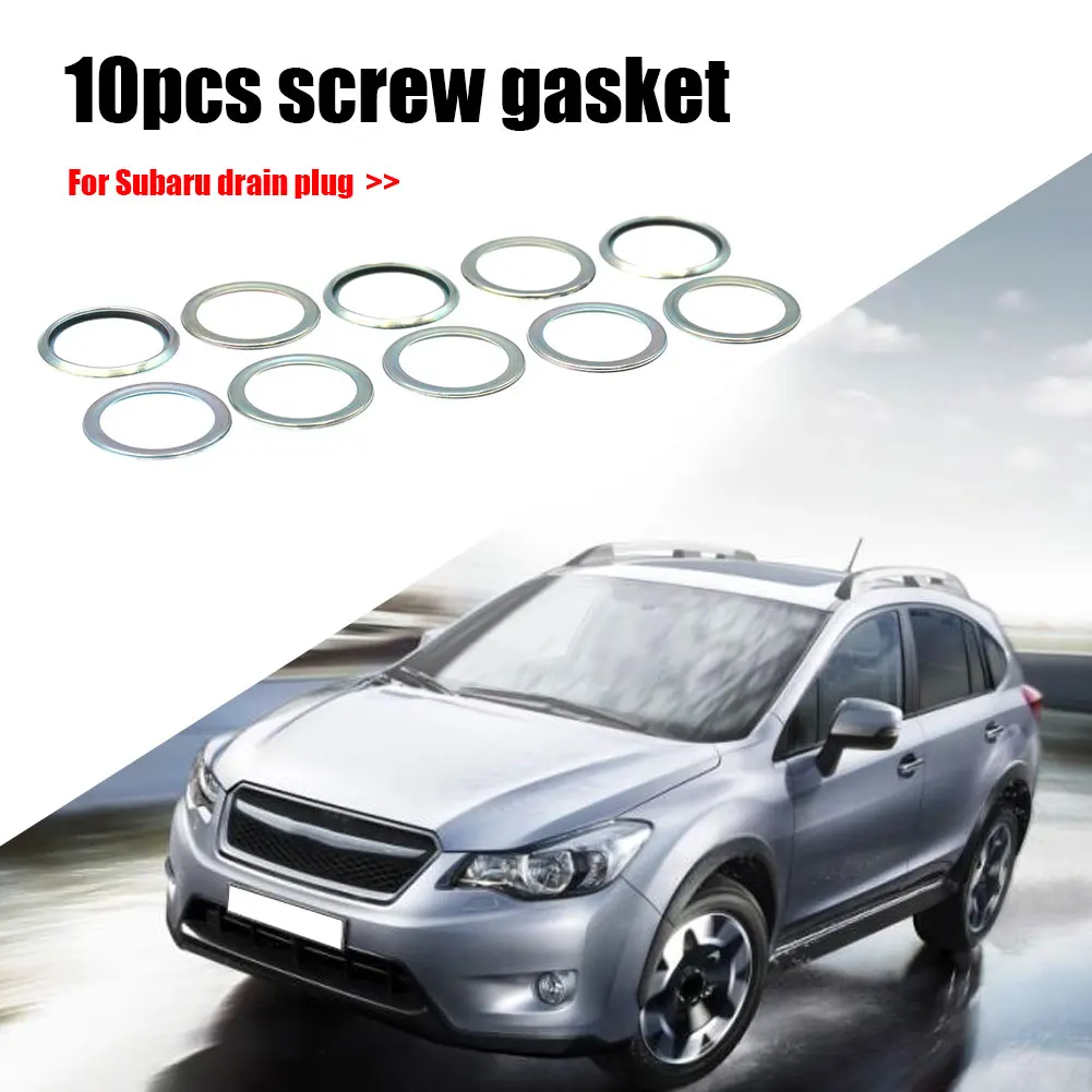 10pcs Oil Drain Plug Crush Washer Gaskets Car Accessories Gasket