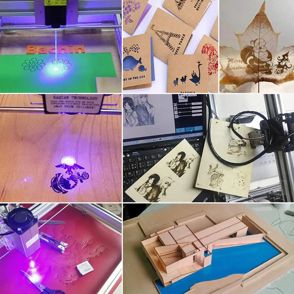 30*40 см 7 Вт/10 Вт лазерный гравировальный станок с ЧПУ 2 оси DC 12 В DIY домашний гравер Настольный деревянный маршрутизатор/резак/принтер с офлайн