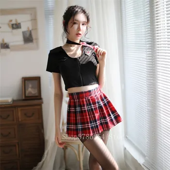 

Women School Uniforms Japanese Style Kawaii Jk Sailor Suits Sexy College Student Cosplay Costume Girls Party Top Pleated Skirt