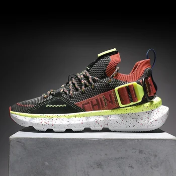 

Dad Platform Brand Comfortable Casual Shoes Men Lightweight Breathable Sneakers High Quality Male Footwear Harajuku Patchwork