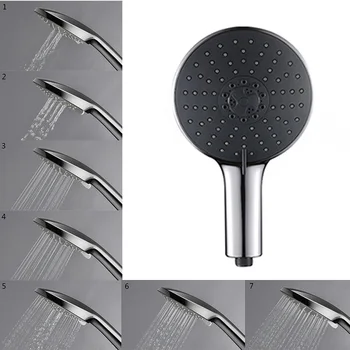 

Bathroom Handheld Shower Head Large ABS Panel Filtration Round Shower Nozzle Simplify Large Panel Shower Heads