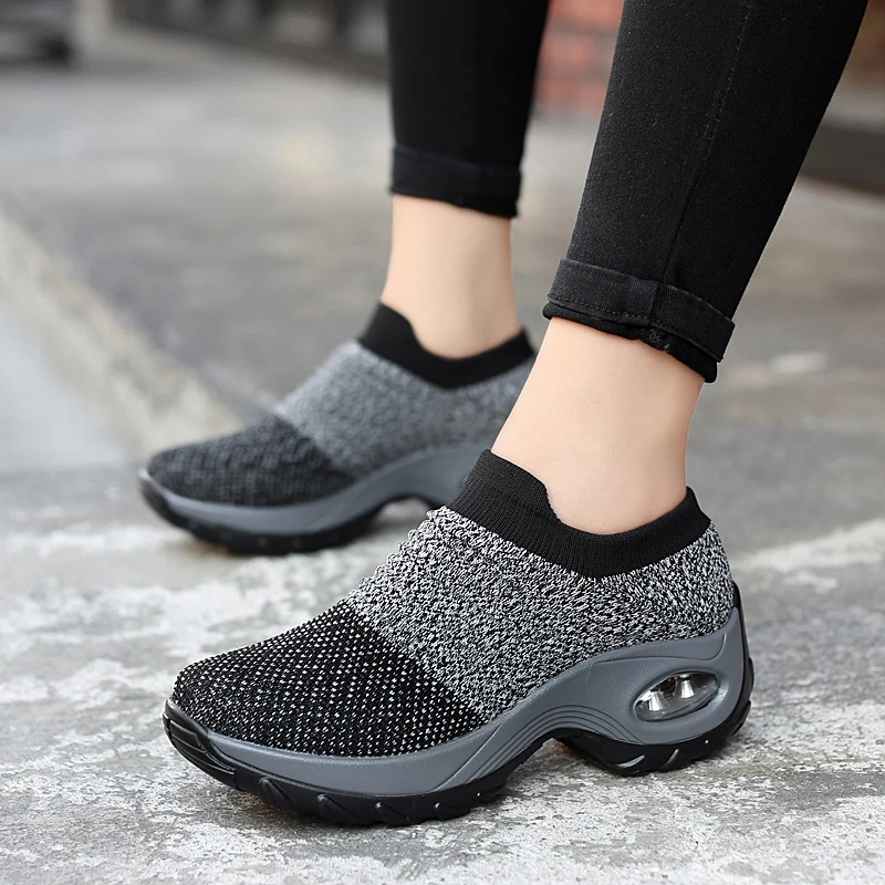 2019 дорожный носок кроссовки женские сетчатые туфли sapato feminino беговые chaussures femme