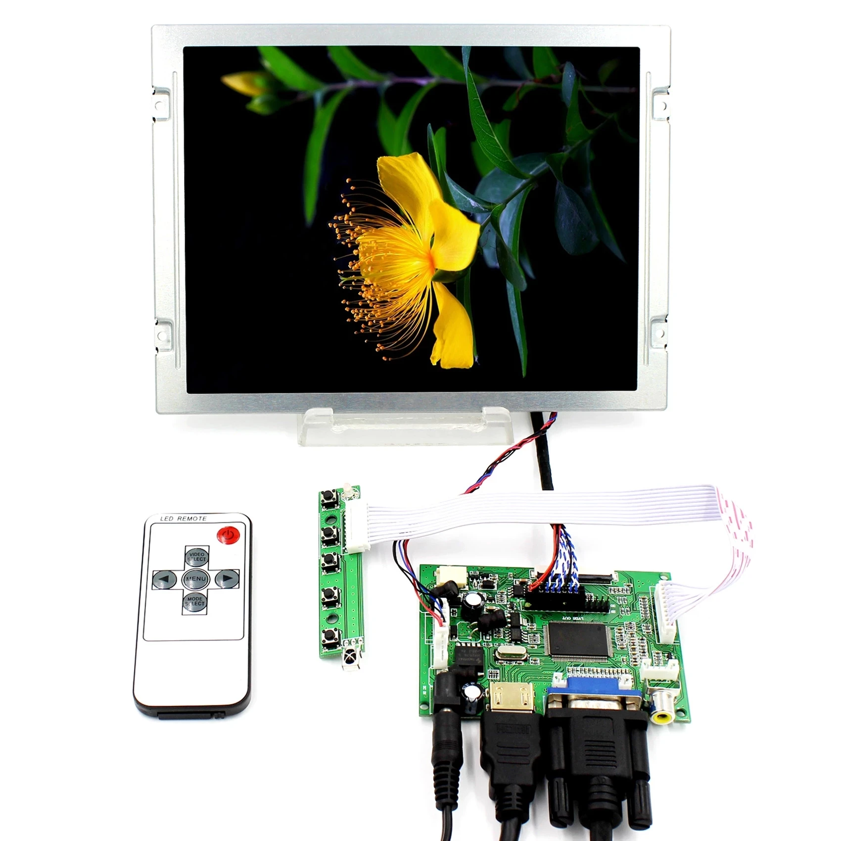 HDMI VGA 2AV LCD Controller Board Driver VS-TY2662-V1 Work for LVDS Interface LCD Screen Panel 8.4inch AA084SC01 800X600 Display