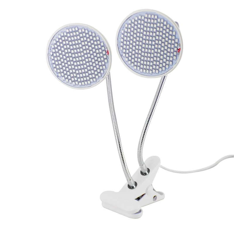 FUNN-E27 Led лампа для выращивания с двумя головками зажим на гибкой удлинительной лампе Штепсель