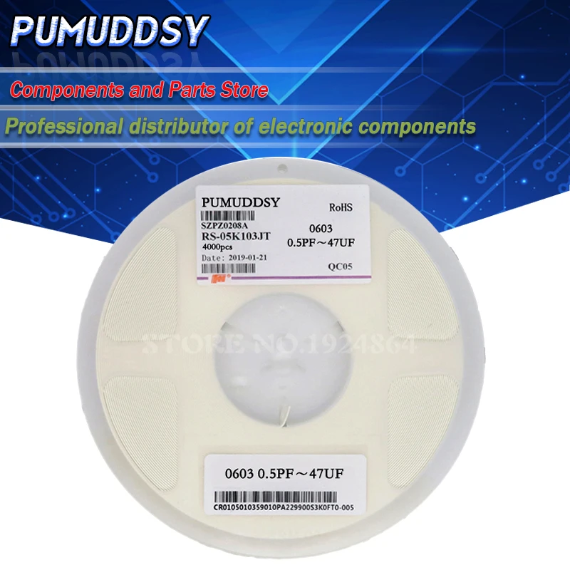 4000 шт 0603 smd конденсатор керамический 22pf 100pf 10pf 10nf 100nf 1 мкФ конденсаторы набор