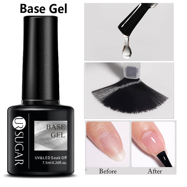 SUGAR Luminous Gel Top Coat Semi Permanent Glow In Dark Fluorescent Soak Off UV LED Color Gel Nail Varnish Nails for Manicure