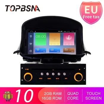 

TOPBSNA Android 10 Car DVD Player For Peugeot 206 206CC 2007-2014 GPS Navi 1 Din Car Radio Multimedia WIFI Stereo Headunit Audio