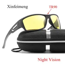 Люксовый бренд TR90, поляризованные солнцезащитные очки ночного видения, мужские модные дизайнерские солнцезащитные очки, спортивные очки для вождения, мужские солнцезащитные очки