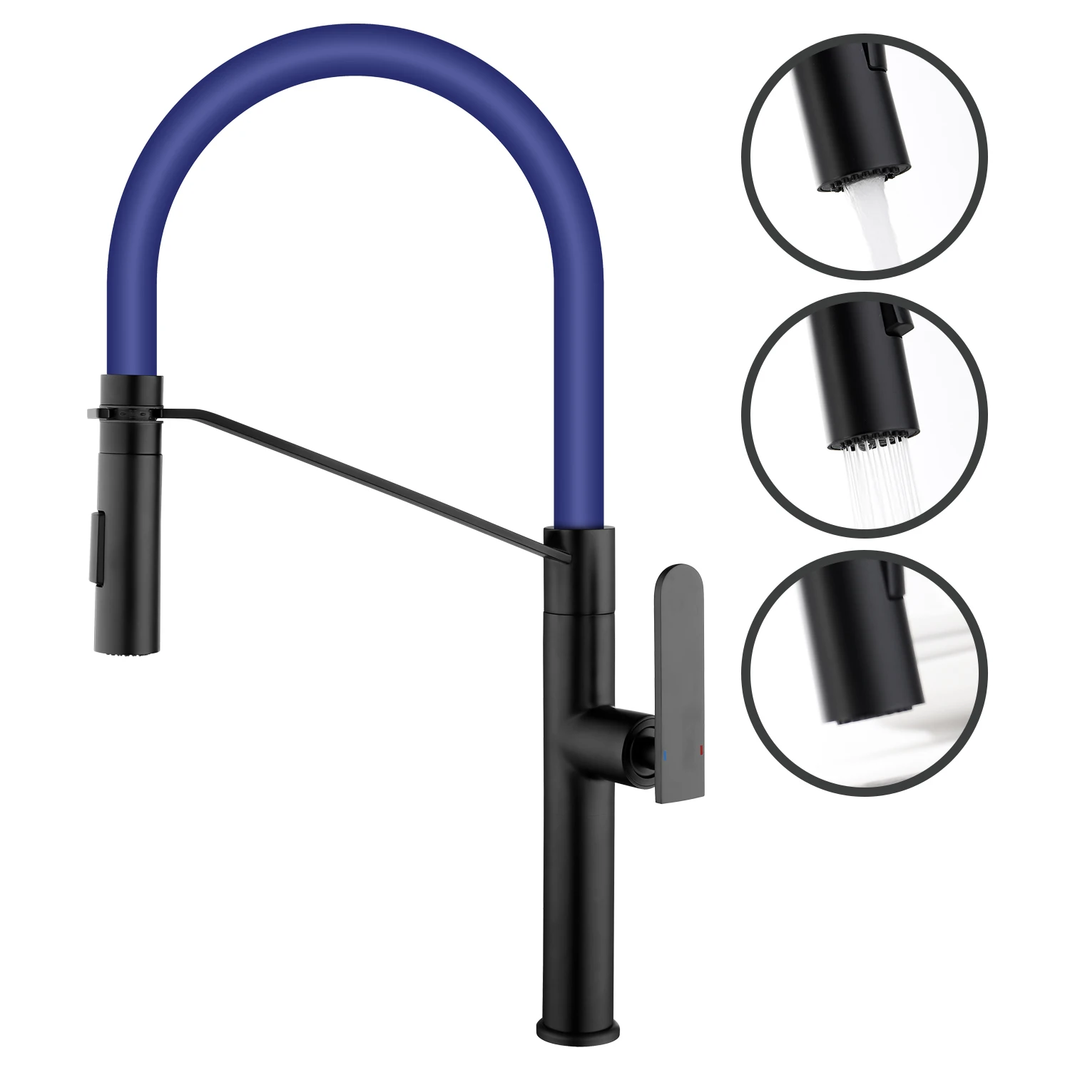 

Kitchen Faucet Dual Spray Modes Bathroom Faucets Single Lever Basin Faucet Ceramic Valve 360 Degree Swivel Sink Faucet Water Tap