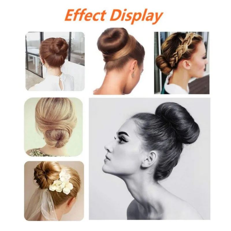 Braiders Pro Girls Curler Roller Dish Headbands Hair Bun Maker Donut Styling Hair Fold Wrap Snap Hair Braiders
