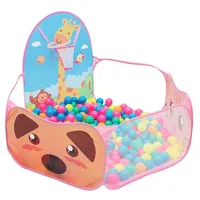 1.2M kids Playpen Playground Child Ball Pit Balls Dry Pool with Basketball Hoop Children's Tent Park Portable Kids Balloons Toys 2
