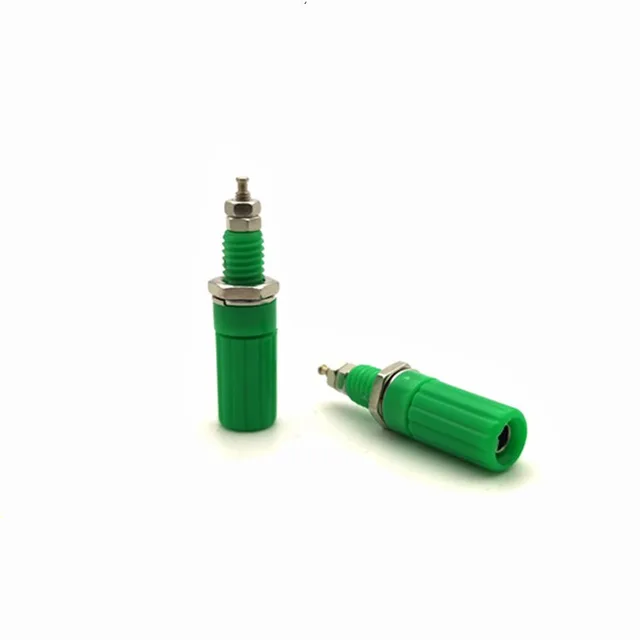 5PCS/Lot 4mm Terminal Test Socket Binding Post For Speaker 4mm Banana Plug Test probe Conversion Adapter Green 5PCS