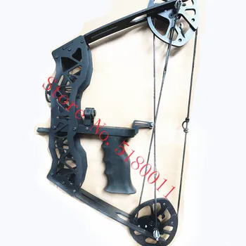 

High quality 1 set of left/right hand archery 40 lb pulley compound bow for hunting and shooting fish bow with laser sight