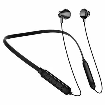 

Protable S6 BT5.0 Wireless Earphone Neck Hanging Dual Sports Wireless Earphones 6D Stereo Bass Headset Light Neckband Headphones