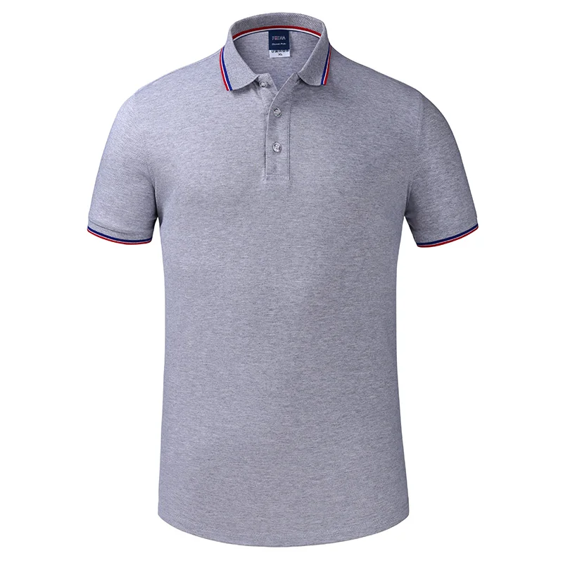 Official custom embroidery polo sport shirt custom text, custom polo shirt, custom Gift Idea Men Women,various sizes& colours - Цвет: gray