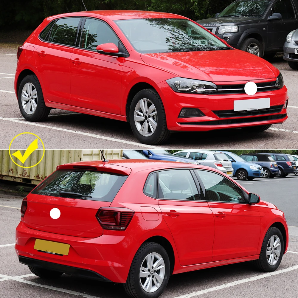 Rear Window Side Vent Shades Scoop Louver Shutter Sticker Cover Trim 2x For VW Polo 2011-2015 Sedan car side window louver