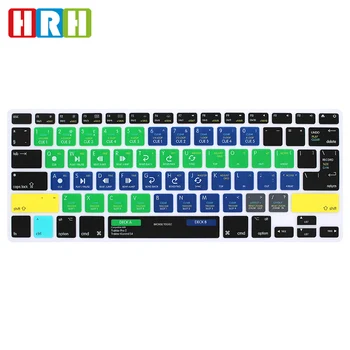

HRH Traktor Kontrol S4 Hotkey Shortcuts Silicone Keyboard Cover Skin for for Macbook Air 13 for Macbook Pro 13 15 17 EU/US Both