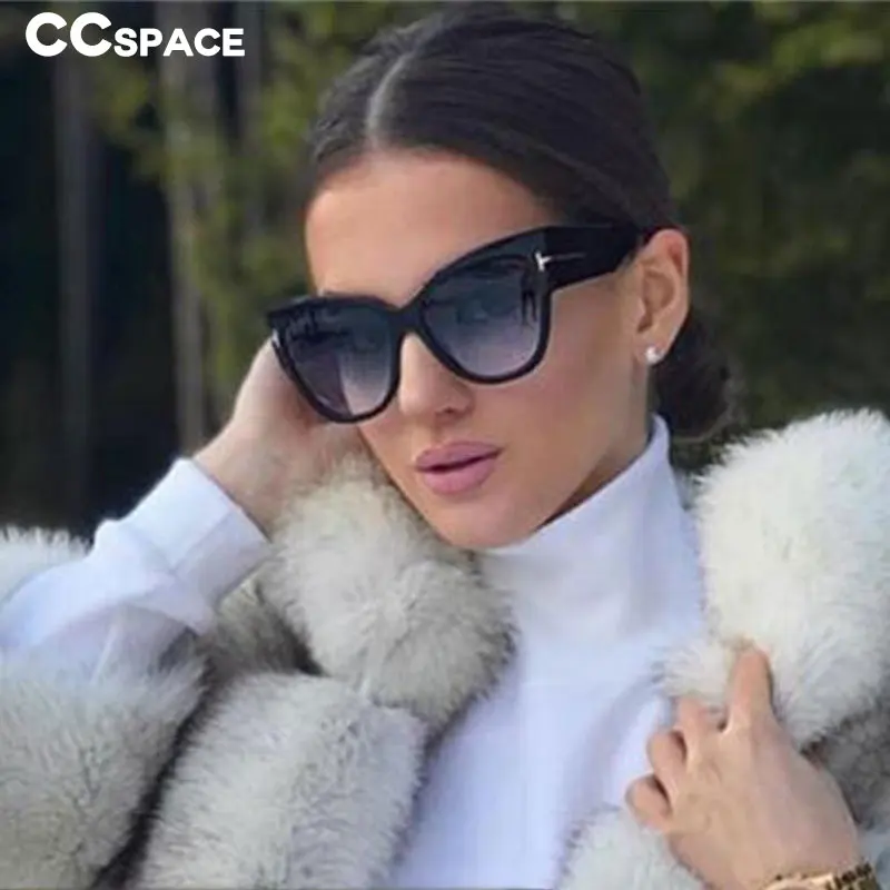 Большая оправа кошачий глаз солнцезащитные очки для мужчин и женщин Модные Оттенки UV400 Винтажные Очки 47258