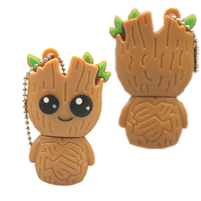 Креативные Мультяшные Usb флеш-накопители Groot стражи Галактики модный флеш-накопитель 128 МБ 64 Гб карта памяти Флешка 32 ГБ USB 2,0