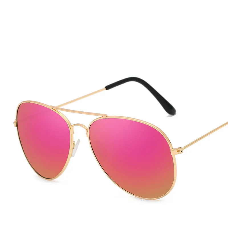 RBROVO, Ретро стиль, пилот, женские солнцезащитные очки, металлические очки, уличные, для покупок, зеркальные, классические, Oculos De Sol Gafas UV400 - Цвет линз: GoldPurpleRed