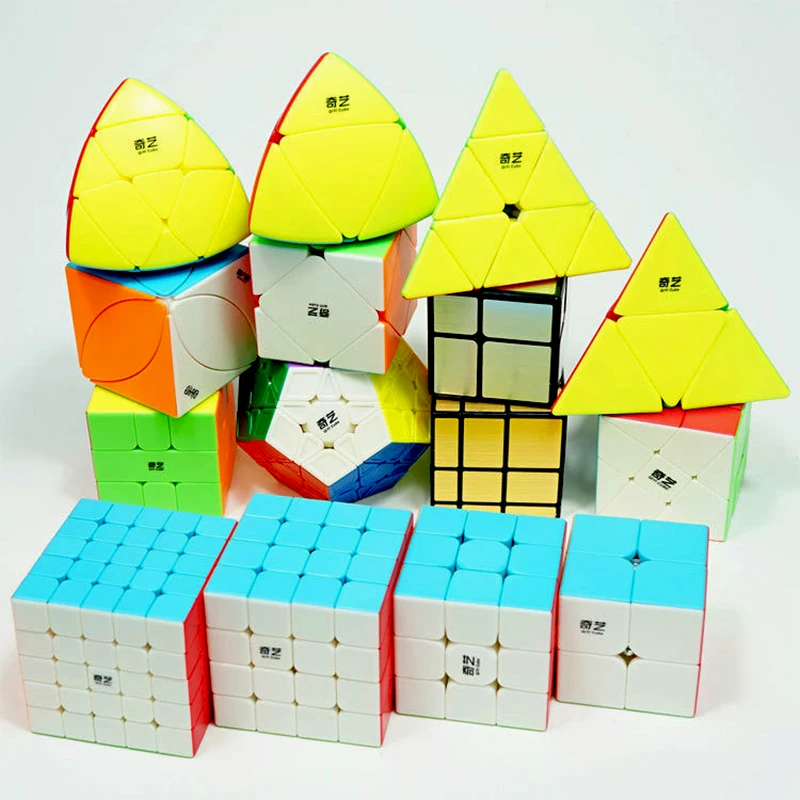 Qiyi магический куб Stickerless Скорость 3x3x3 2x2x2 4x4x4 5x5x5, волшебный куб, 2x2/oneplus 3/OnePlus x 3 4x4 5x5, 6x6 Головоломка Куб Профессиональная игрушка ребенок подарки