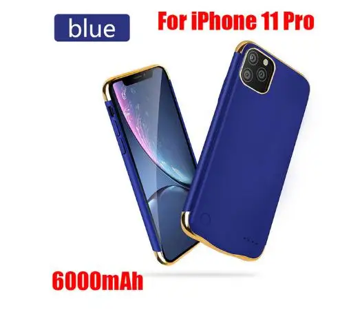 Для iPhone 11 11Pro чехол для аккумулятора 5500/6000 мАч чехол для зарядного устройства чехол для смартфона внешний аккумулятор для Iphone 11 Pro Max чехол для аккумулятора - Цвет: for iphone 11pro