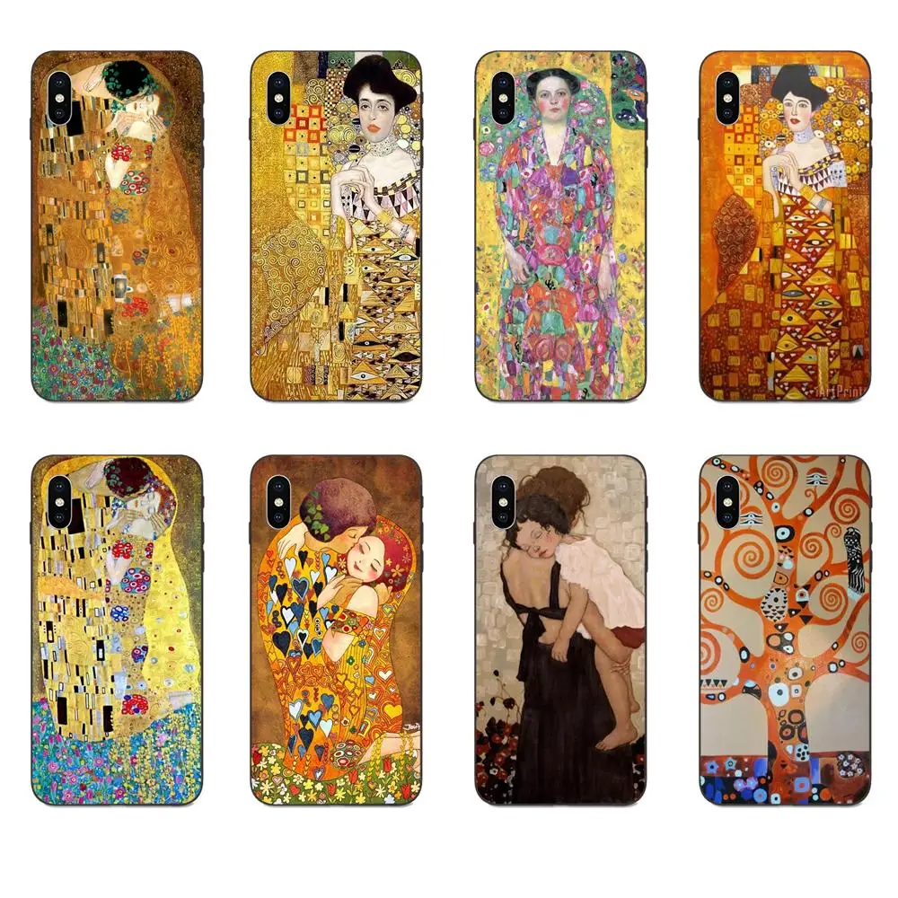 Case Kiss By Gustav Klimt Poster Die Jungfrau For Apple iPhone 4 4S 5 5S SE 6 6S 7 8 11 Plus X XS Max XR Pro | Мобильные телефоны и