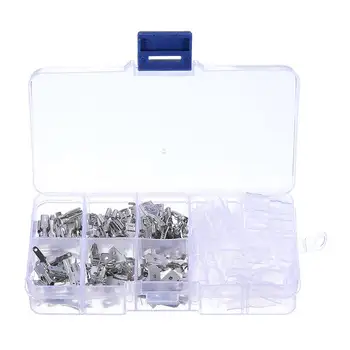 

180pcs Silver Insulated Wire Connector Electrical Wire Crimp Terminals 2.8 4.8 6.3mm Spade Connectors Assortment Kit