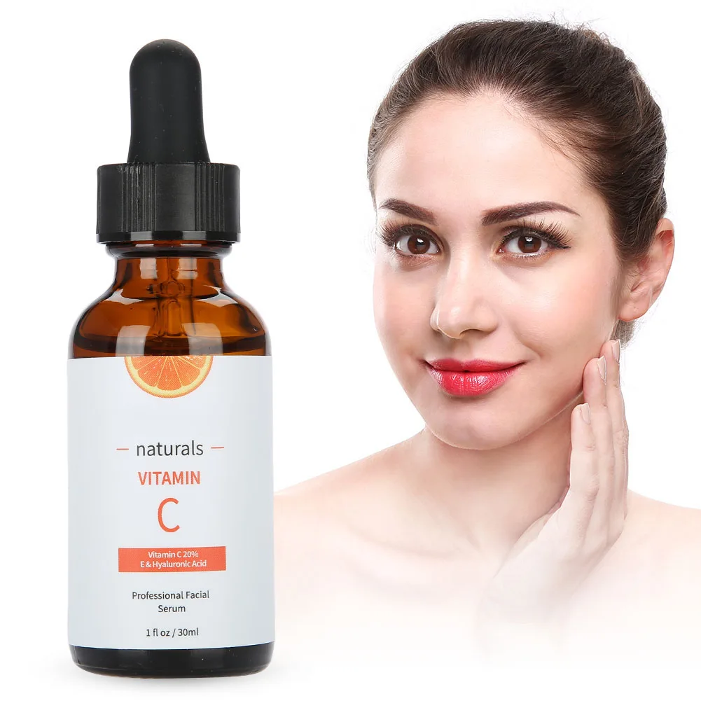 

30ml Vitamin C Serum Shrink Pore Face Serum Hyaluronic Acid Anti-aging Whitening Anti Wrinkle Face Essence Plant Skin Care
