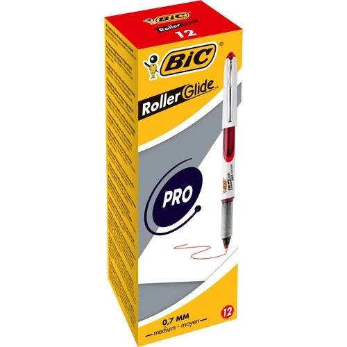 gebrek Eigenaardig Slaapkamer Bic Roller Glide Pro 0.7 Red Roller Pen 12'Li Box| | - AliExpress