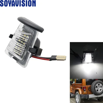 

Led Number License Plate Lights Lamp For Jeep Wrangler JK JKU 2007-2018 Error Free White Rear Bumper License Plate Light