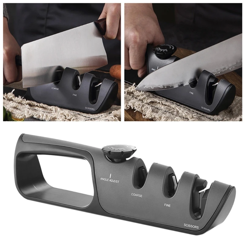 

Multifunction Kitchen Adjustable Angle Quick Sharpener Aluminum Sharpening Frame Knife Sandstone Home Grinder Scissors