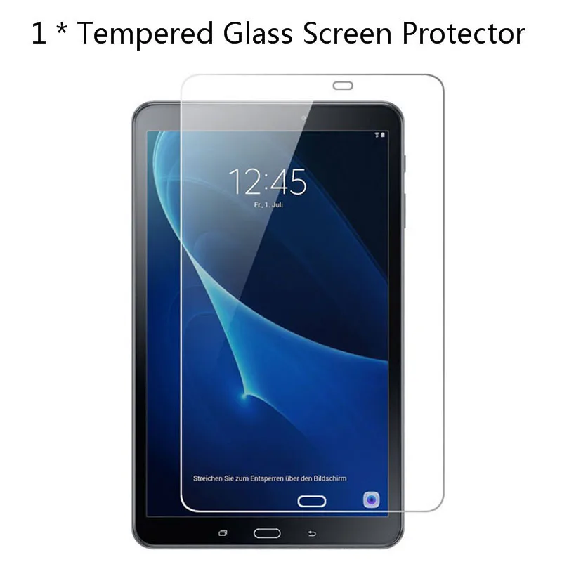 Модный чехол для планшета для женщин и мужчин, Аксессуары для samsung Galaxy Tab A A6 10,1 SM-T580 T580N T585 T585C, Роскошный чехол для планшета - Цвет: Tempered Glass