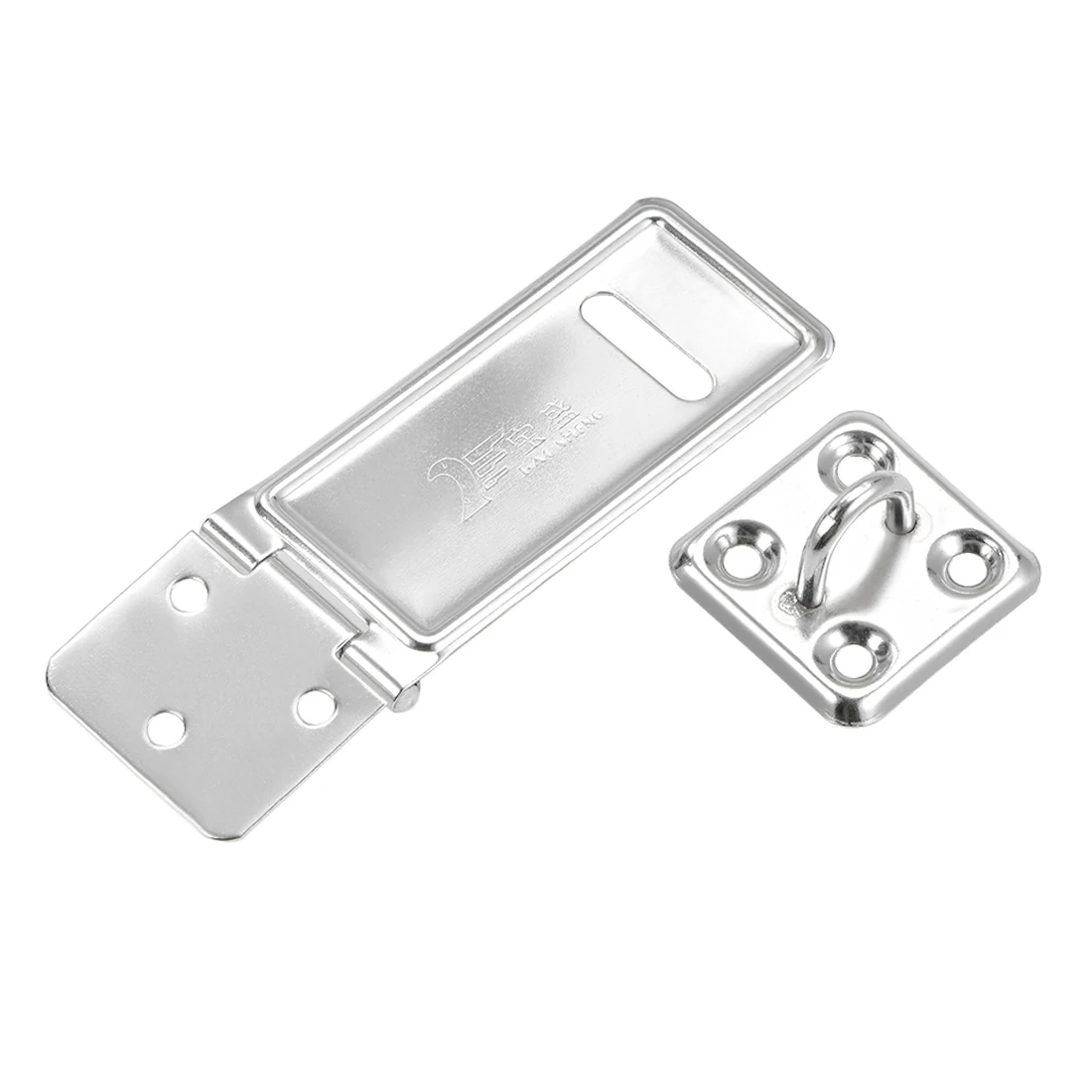 

uxcell Padlock Hasp Door Clasp Hasp Latch Security Safety Lock Latches Stainless Steel 2pcs