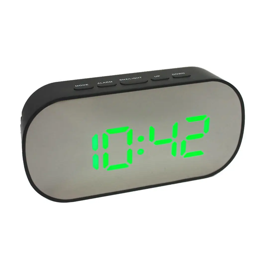 Digital LED Alarm Clock Home Multifunctional Makeup Mirror Temperature Display Fashion clock
