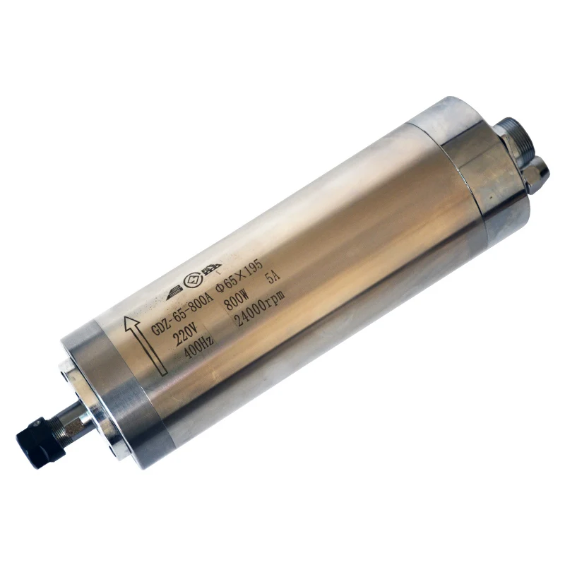 

AC220V 800W ER11 65*195mm Small Water-cooled High Speed Spindle Motor Woodworking Engraving Machine/Drilling Machine Motor