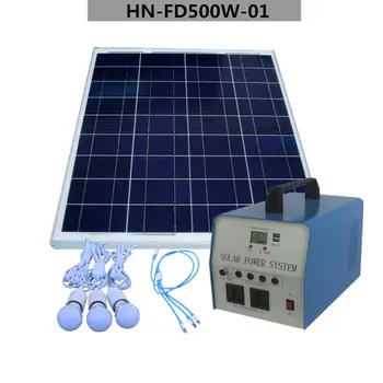 

500w professional complete set supplyi home portable solar off grid power system for outdoor indoor lighting camping