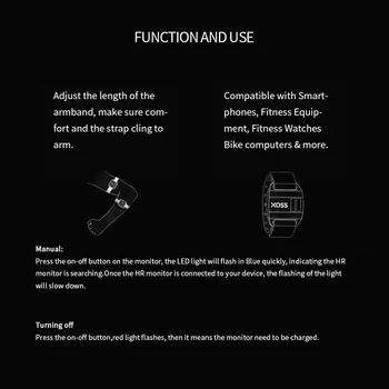

Activity Heart rate belt Sports Strap Waterproof Sensor Adjustable Cycling