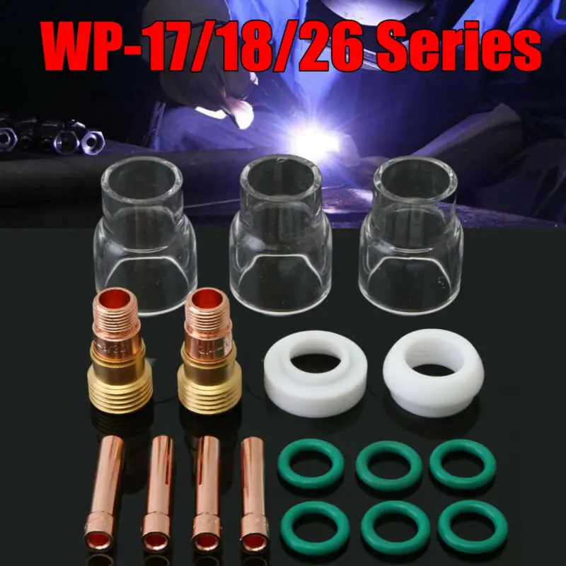 TIG сварки чашка Saver газовой линзы патроны 3/3" Замена для WP-17/18/26 фонарь