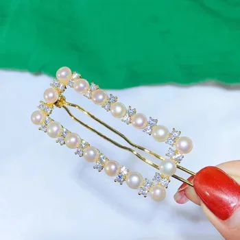 

South Korea bang a word boundary with adult web celebrity female headdress jewelry fashion pearl pin hairpin spot