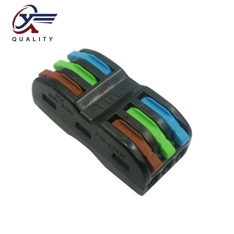 

30/50/100PCS PCT-222 Electrical Wiring Terminal Household Wire Connectors Fast Terminals For Connection Of Wires Lamps SPL-3H