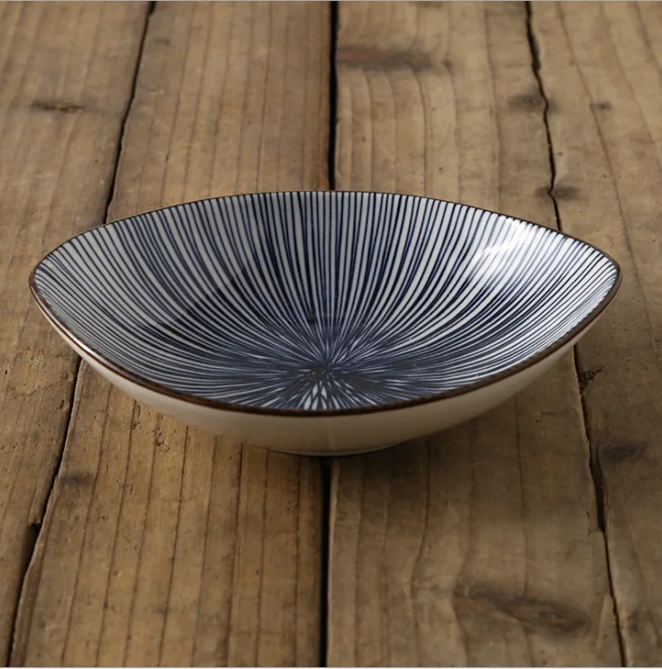 20*16 см креативный в японском стиле оливковый керамический салат для тарелок глубокое блюдо для домашнего отеля креативная суповая чаша тарелка для пасты - Цвет: 9