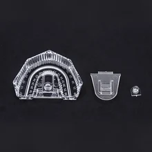 60 шт. Стоматологическая лаборатория материал прозрачный сильный пластик одноразовые секционные база коробка прозрачный