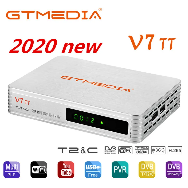 Новинка GTMEDIA V7 TT 1080P HD DVB T/T2/кабель S цифровой Wifi спутниковый ТВ приемник Поддержка