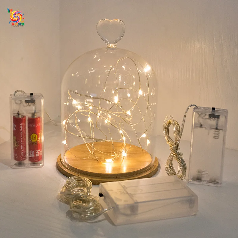 

Stars Light LED Battery Box Copper Light String Dormitory Bedroom Korean Style Christmas Chandeliers Copper Wire String Lights