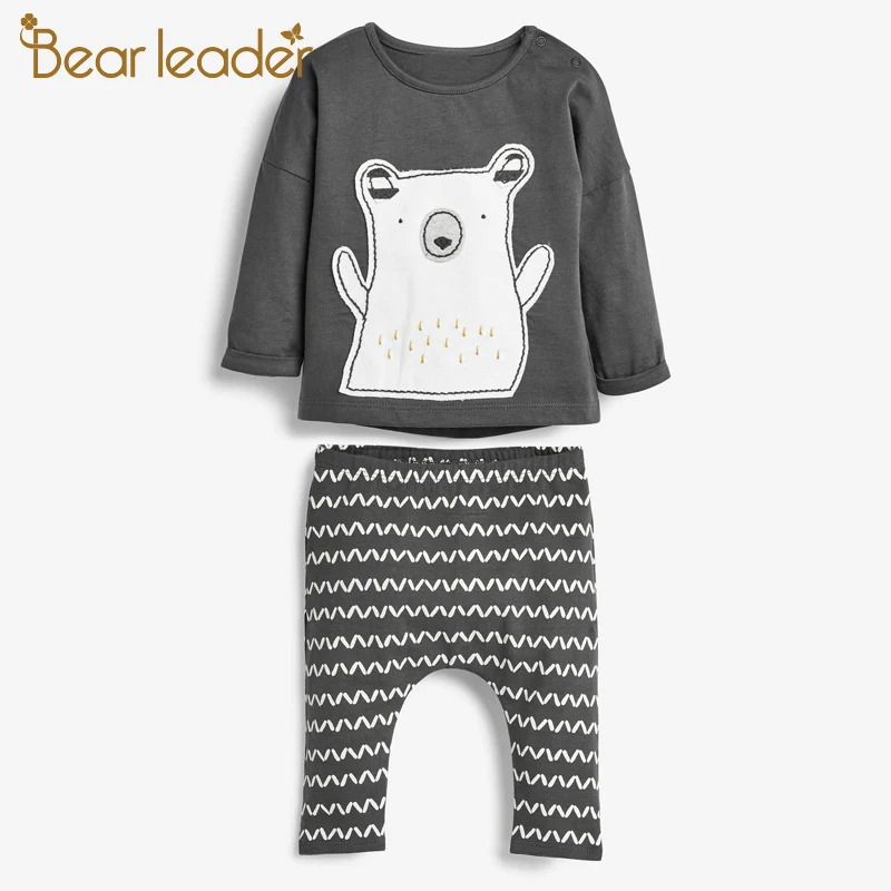 Bear Leader/комплект одежды для малышей новая весенняя одежда новорожденных Одежда