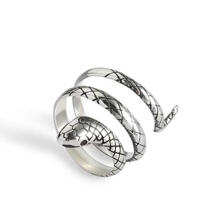 Sterling Silver Trendy Snake Ring