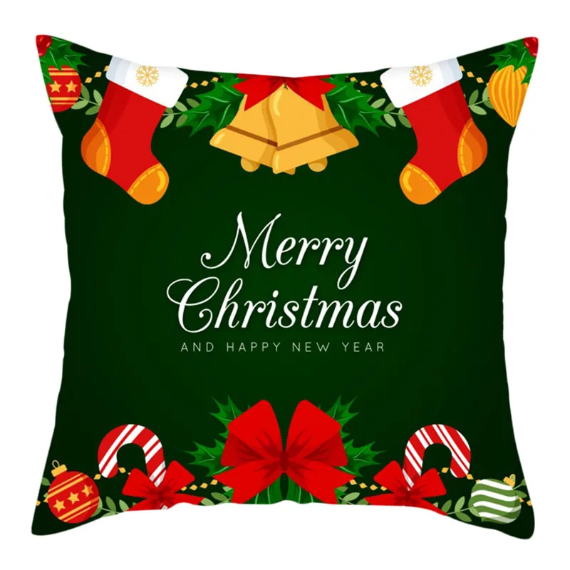 PC13240 Fuwatacchi Merry Christmas Gift Cushion Cover Xmas Tree Socks Decorative Pillow Cover for Home Sofa Decor Pillowcase 45*45cm New - Цвет: PC13240