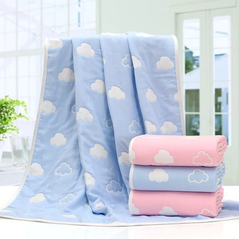 

Six-layer Gauze Children's Quilt Baby Textile Children Towel Blanket Pure Cotton Gauze Blanket Baby Bath Towel Infants BABY'S BL
