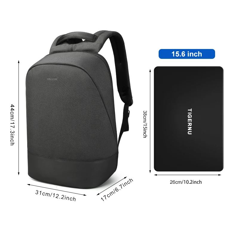 Tigernu Men Backpack Travel Mochila School Backpack High quailty Anti theft Laptop backpack for Women Men Student Bag Bookbag 5
